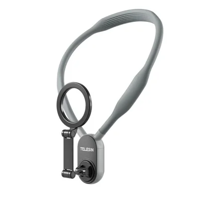 Alça De Pescoço Com Suporte Magnético Para Celular - Telesin Cor Cinza