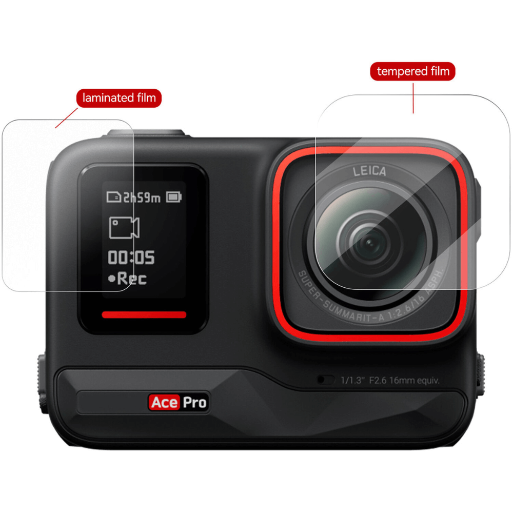 Película De Proteção Para Insta360 Ace Pro Em Vidro Temperado - Telesin