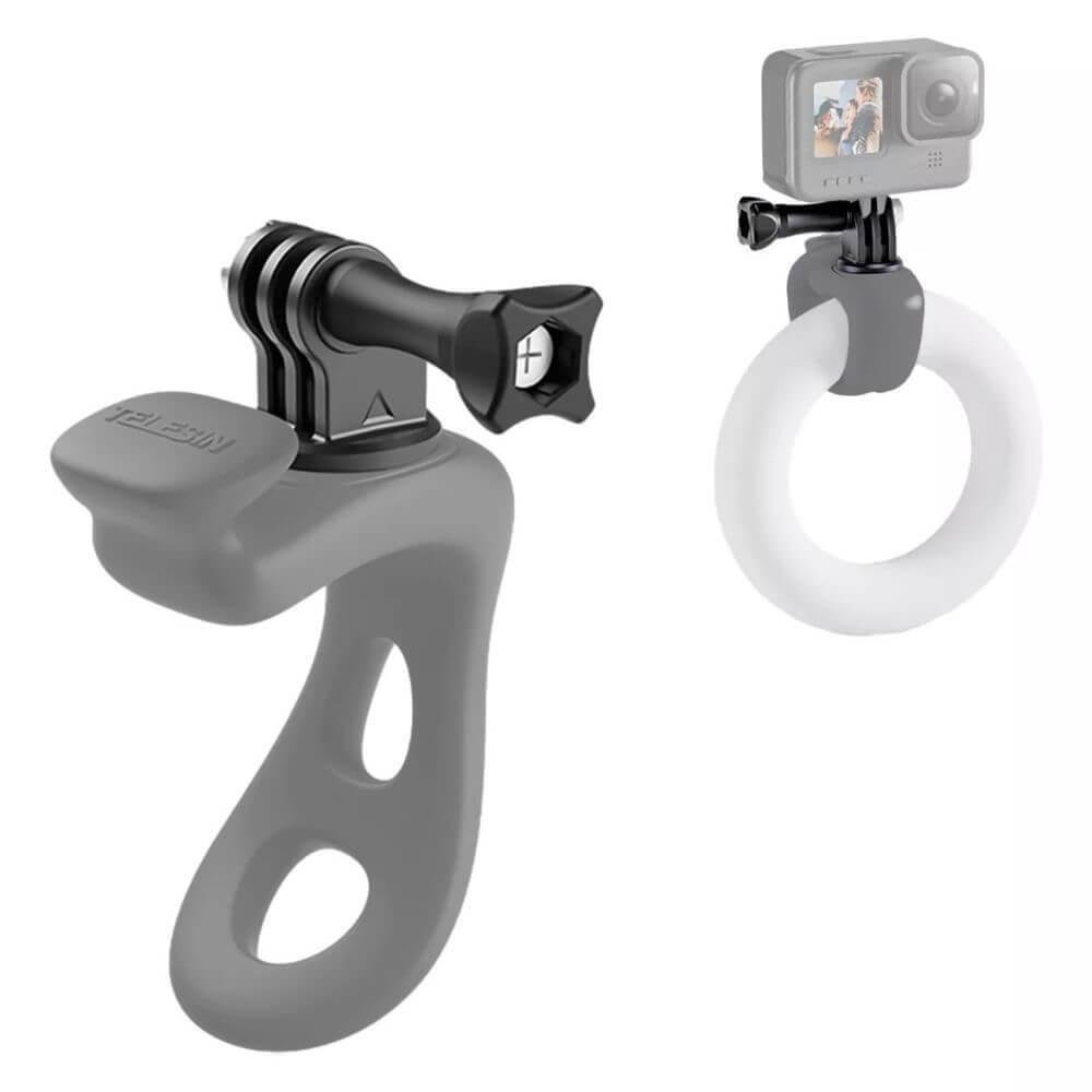 Imagem 2 de 3 do produto Suporte De Guidão Ou Barra Tubular Para Gopro Cor Cinza - Telesin