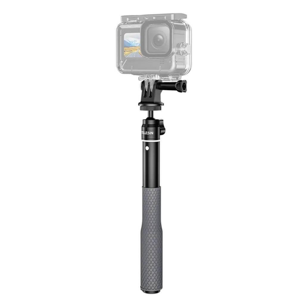 Bastão De Selfie Em Alumínio Para Gopro E Similares - Telesin Bastão De Selfie Em Alumínio Para Gopro E Similares - Telesin