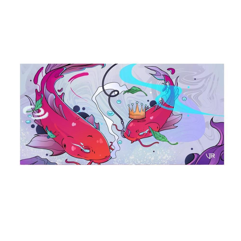 Mousepad Inked Gaming - Koi Pond White