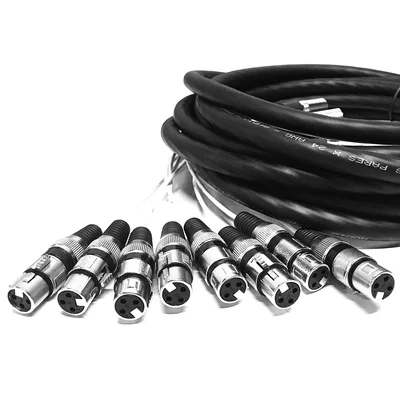 Multicabos Xlr 8 Vias Cirilo Cabos - 20 Metros