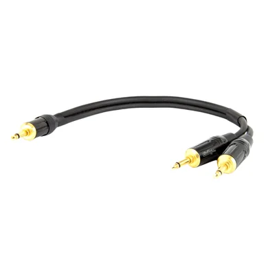 Cabo Adaptador P2 Mono Para 2 P2 Mono - 30 Cm