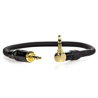 Cabo P2 Estereo - 90 Graus Para P2 Macho Estereo - 20 Cm