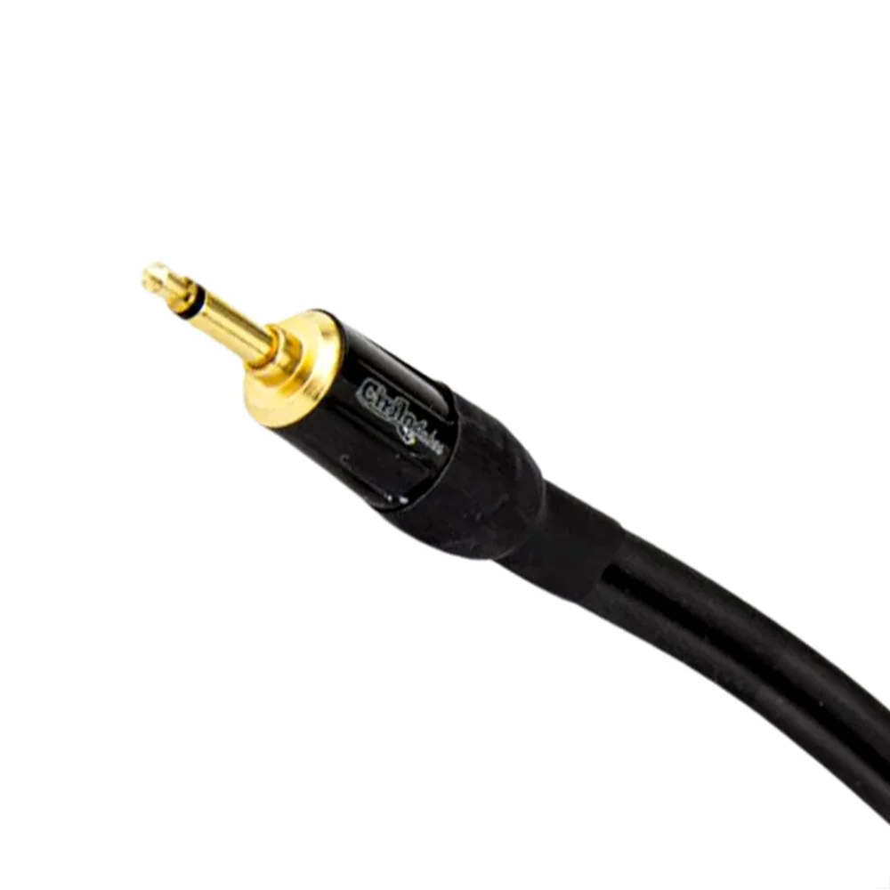 Imagem 2 de 5 do produto Cabo Adaptador P2 Mono Para 2 P2 Estereo 90° Graus - 2 Metros