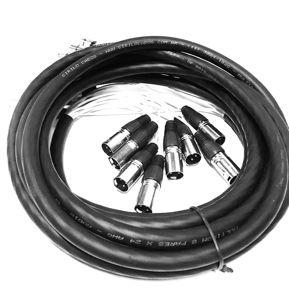 Imagem 3 de 4 do produto Multicabos Xlr 8 Vias Cirilo Cabos - 15 Metros