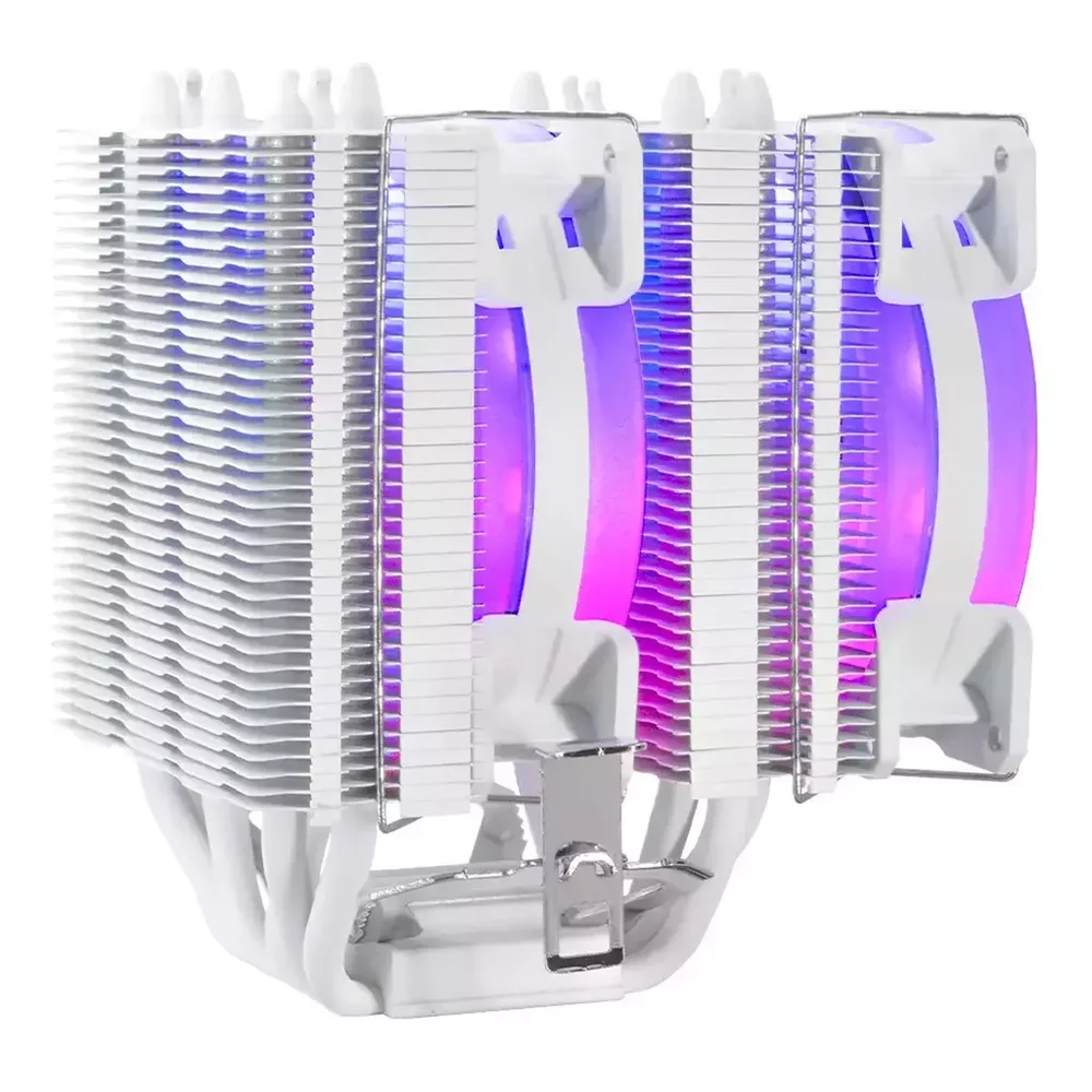 Imagem 2 de 5 do produto Air Cooler Rise Mode G800 ARGB Amd/intel Branco - Rm-acg8-aRGB-w