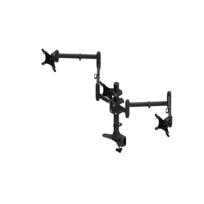 Suporte Articulado Para 3 Monitores/tvs  De 10 A 24 " Tri Articulado – Garra/ Morsa
