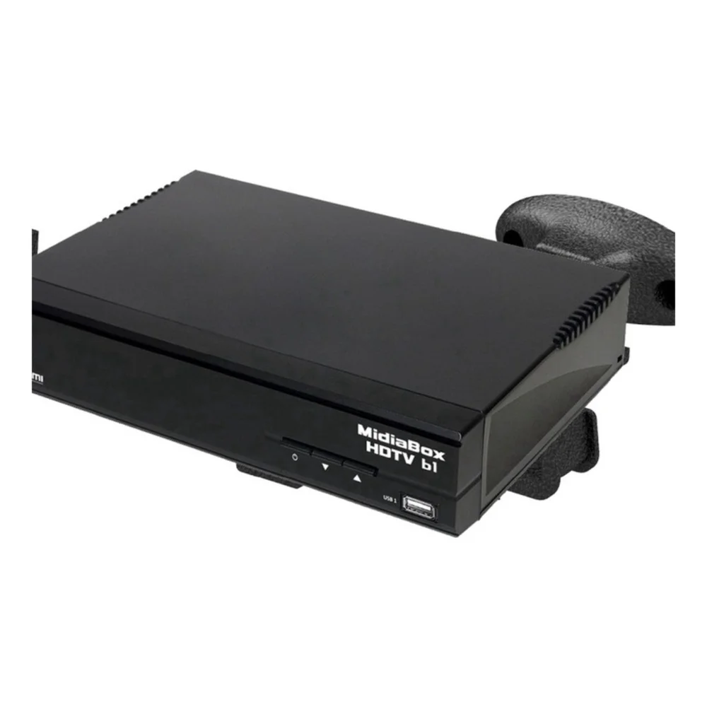 Imagem 1 de 5 do produto Suporte Parede Universal Aparelhos Eletrônicos Dvd, Receptores De Qualquer Tamanho Com Base Flexivel De 19 A  24 Cm