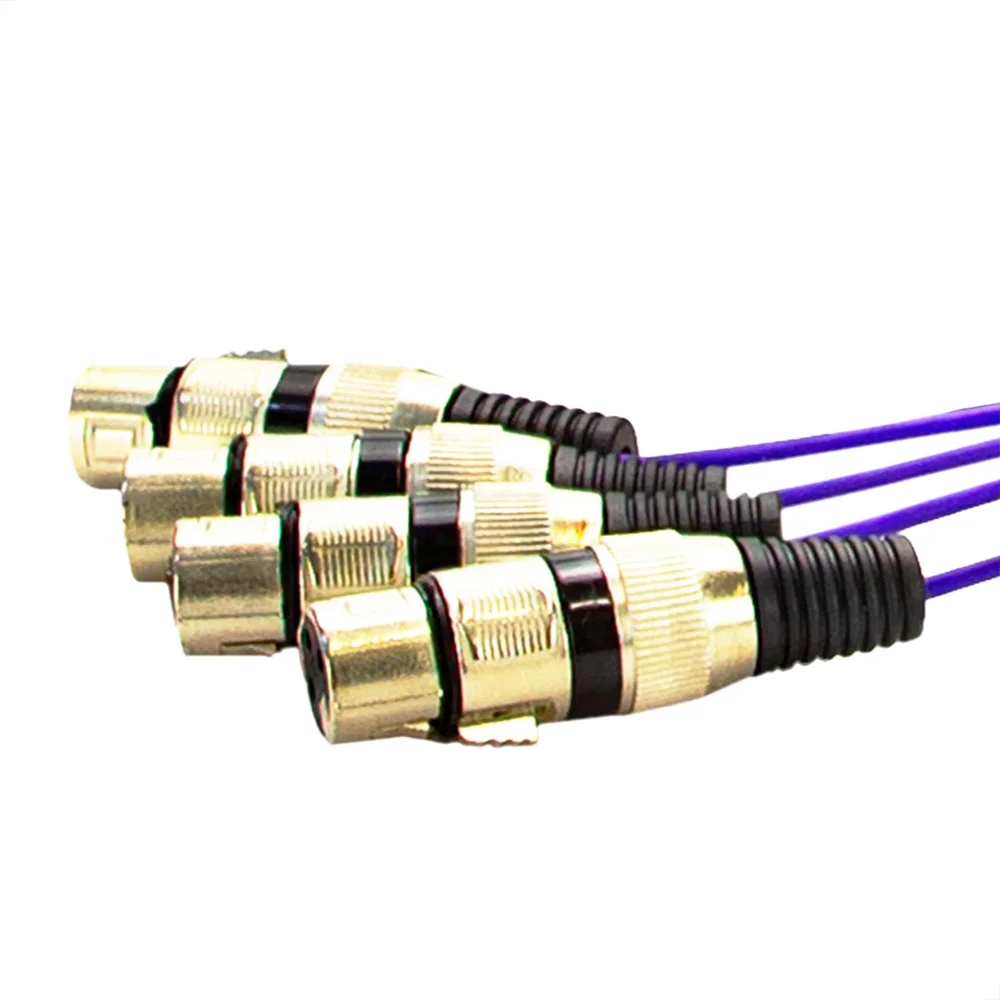 Imagem 2 de 5 do produto Multicabos Com Conectores Xlr 4 Vias - Cirilo Cabos 2 Metros