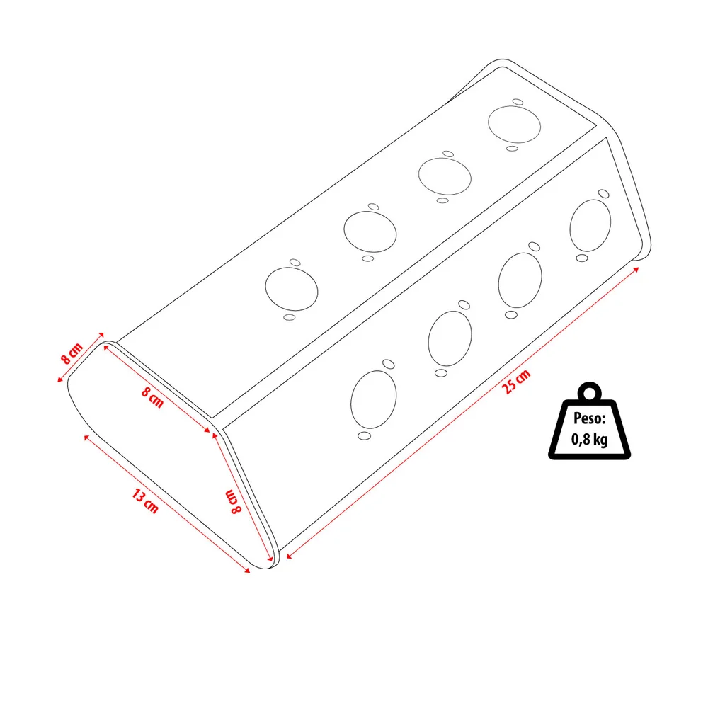 Imagem 3 de 5 do produto Caixa De Medusa Multicabos 12 Vias Reforçada Profissional