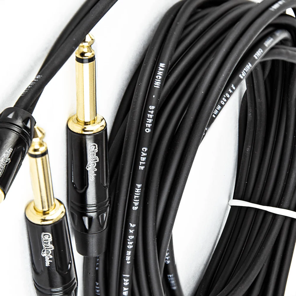Imagem 2 de 5 do produto Cabo Adaptador P2 Estereo Para 2 P10 Mono - 8 Metros