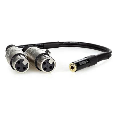 Cabo Adaptador P2 Femea Para 2 Xlr Femea - 30 Cm