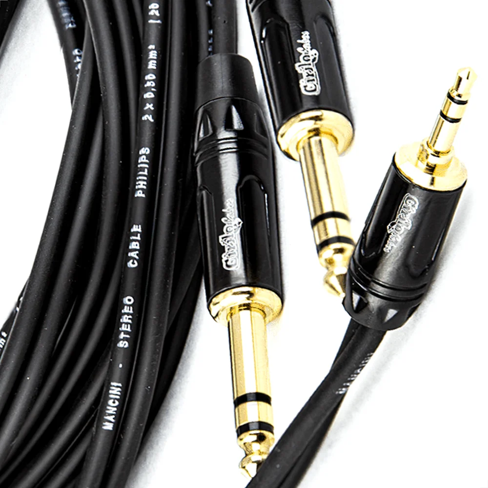 Imagem 2 de 5 do produto Cabo Adaptador P2 Para 2 P10 Estéreo - 30 Cm
