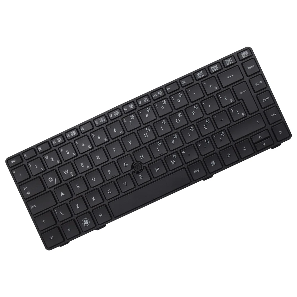 Teclado Para Notebook Hp Probook 6470b Com Pointingstick Abnt2 Preto
