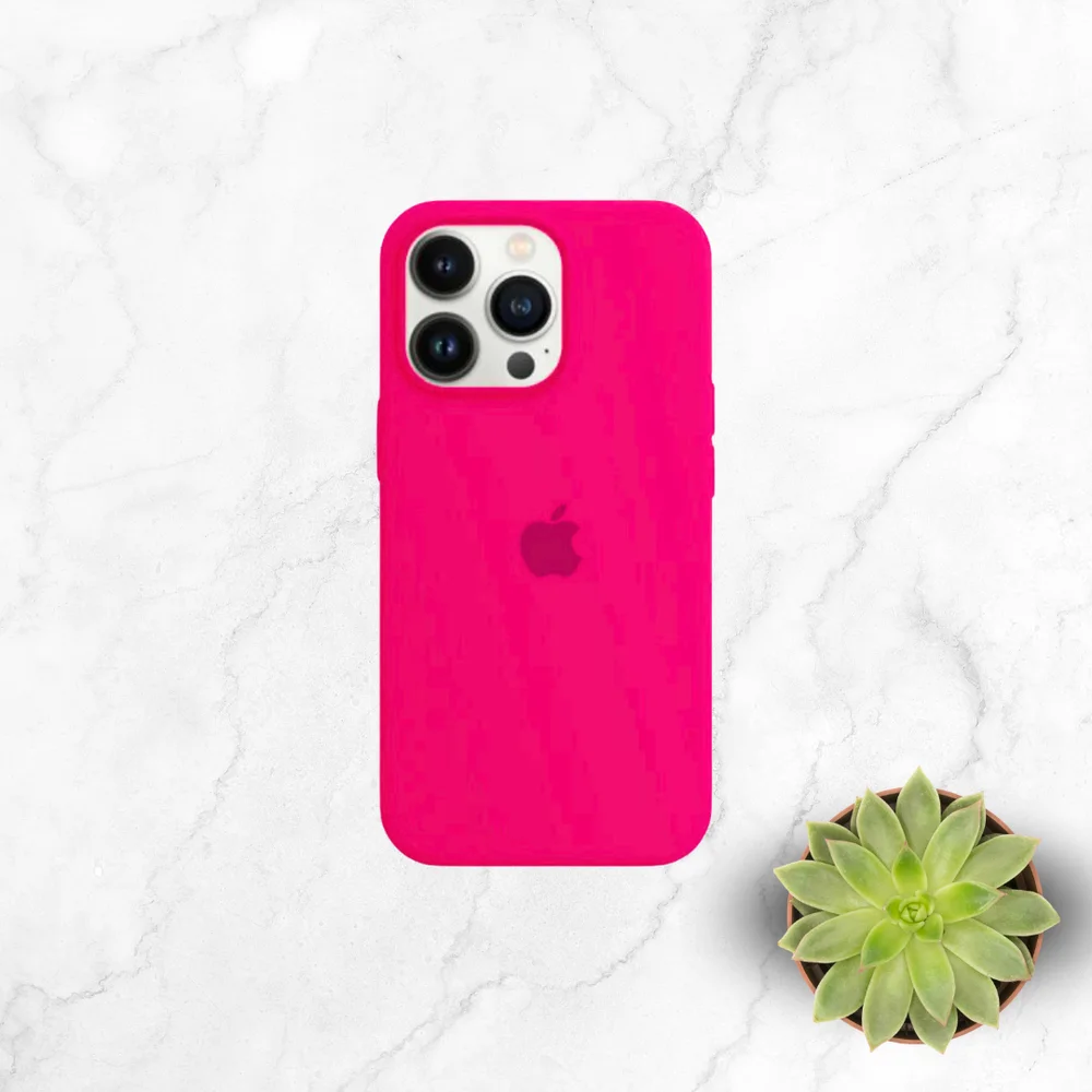 Imagem 3 de 5 do produto Capa Capinha Case Silicone Cover Premium Aveludada Com Logo Compatível Iphone 14 Pro Max Rosa Pink