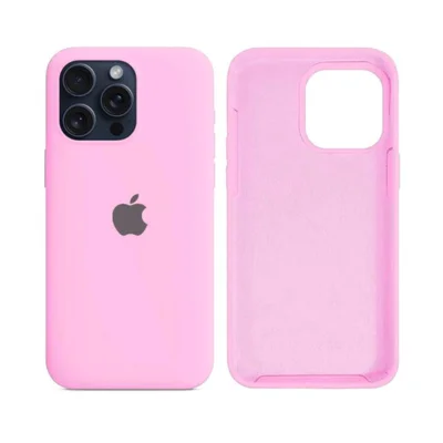 Capa Capinha Case Silicone Cover Premium Aveludada Com Logo Compatível Iphone 13 Rosa
