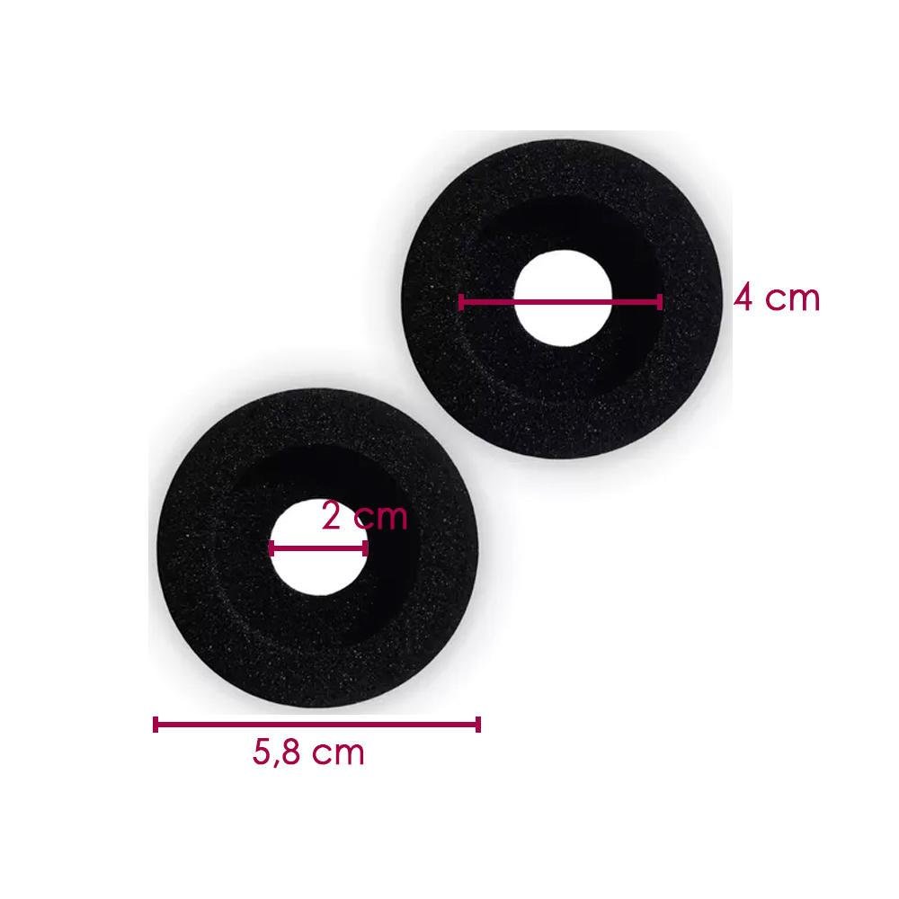 Imagem 3 de 4 do produto Par De Espuma   Protetora Para Headset C200 C300accs C21 Blackwire Poly 85s15aa