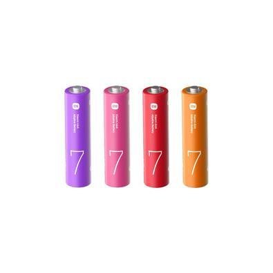 Pilha Alcalina Aaa Xiaomi Com 4 Unidades, Colorido