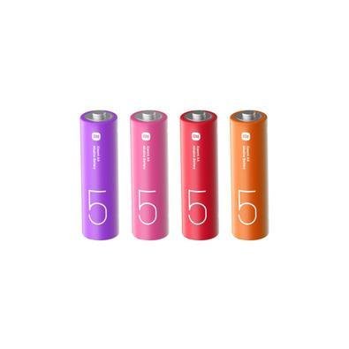 Pilha Alcalina Aa Xiaomi Com 4 Unidades, Colorido