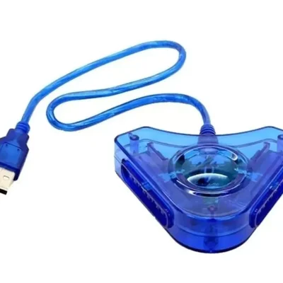Adaptador Controle De Playstation 2 Computador E Notebook Com 2 Saídas Usb