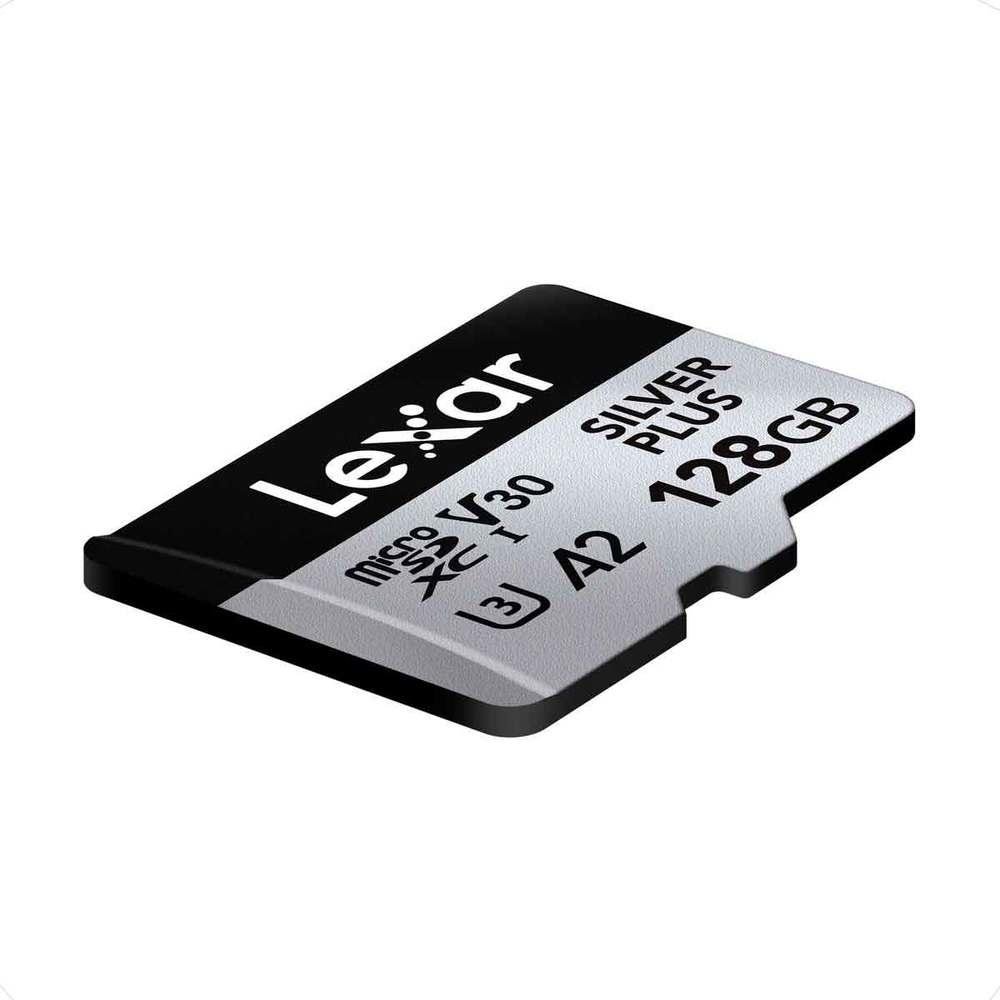 Imagem 3 de 5 do produto Cartão De Memória Lexar 128GB Professional Silver Plus Uhs-i Microsdxc Com Adaptador Sd