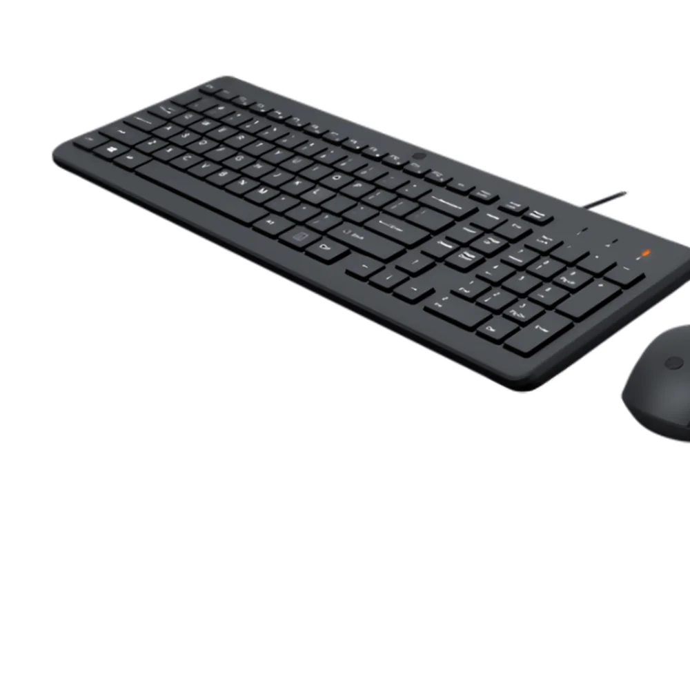 Imagem 3 de 5 do produto Kit Teclado E Mouse HP 150, Com Fio, USB, Preto