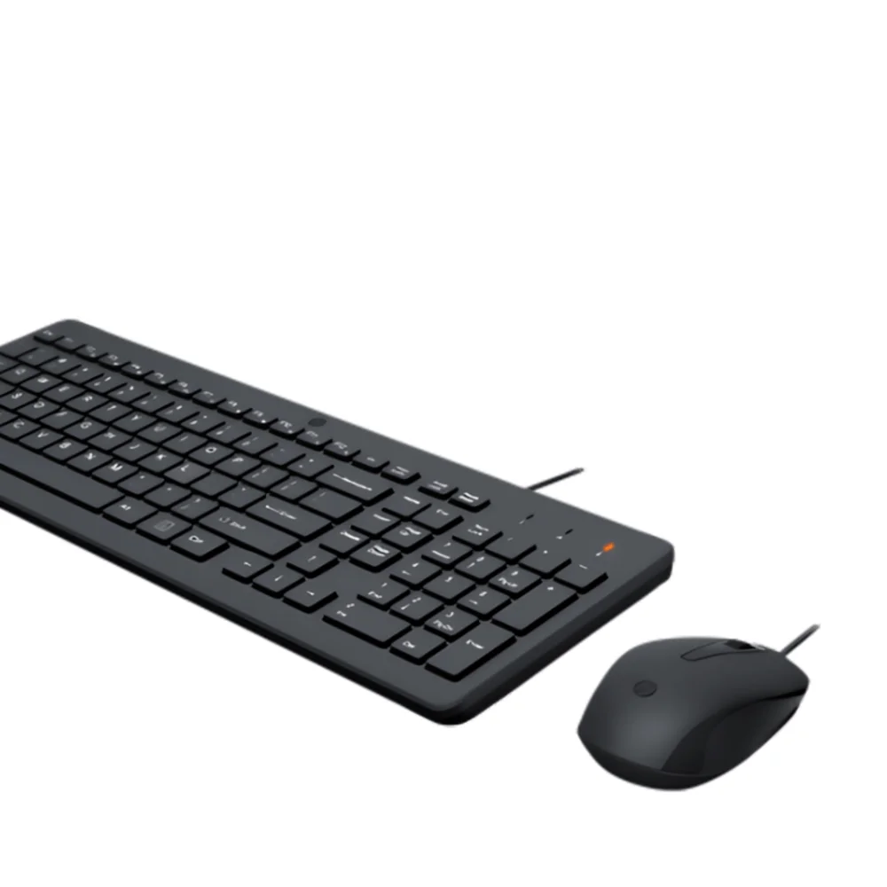 Imagem 4 de 5 do produto Kit Teclado E Mouse HP 150, Com Fio, USB, Preto