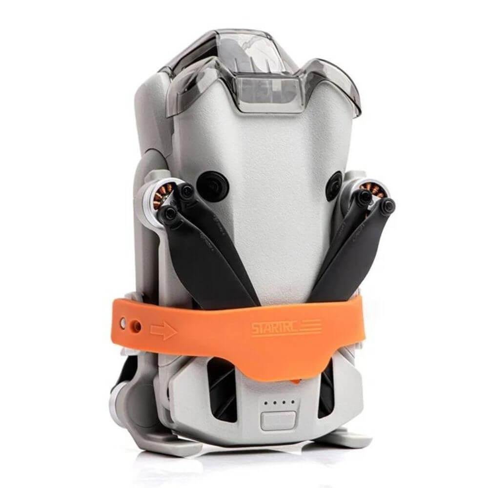 Protetor E Trava Hélices Para Drone Dji Mini 4 Pro - Startrc Cor Laranja