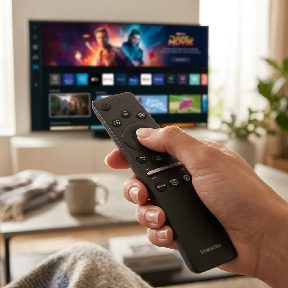 Imagem 2 de 5 do produto Controle   Samsung Globo Play Linha Tu8000 Qn55q80tag