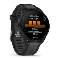 Menor preço em Smartwatch Garmin Forerunner 165 Tela AmoLED 1,2 ' Cx 43mm Cinza Ardósia.