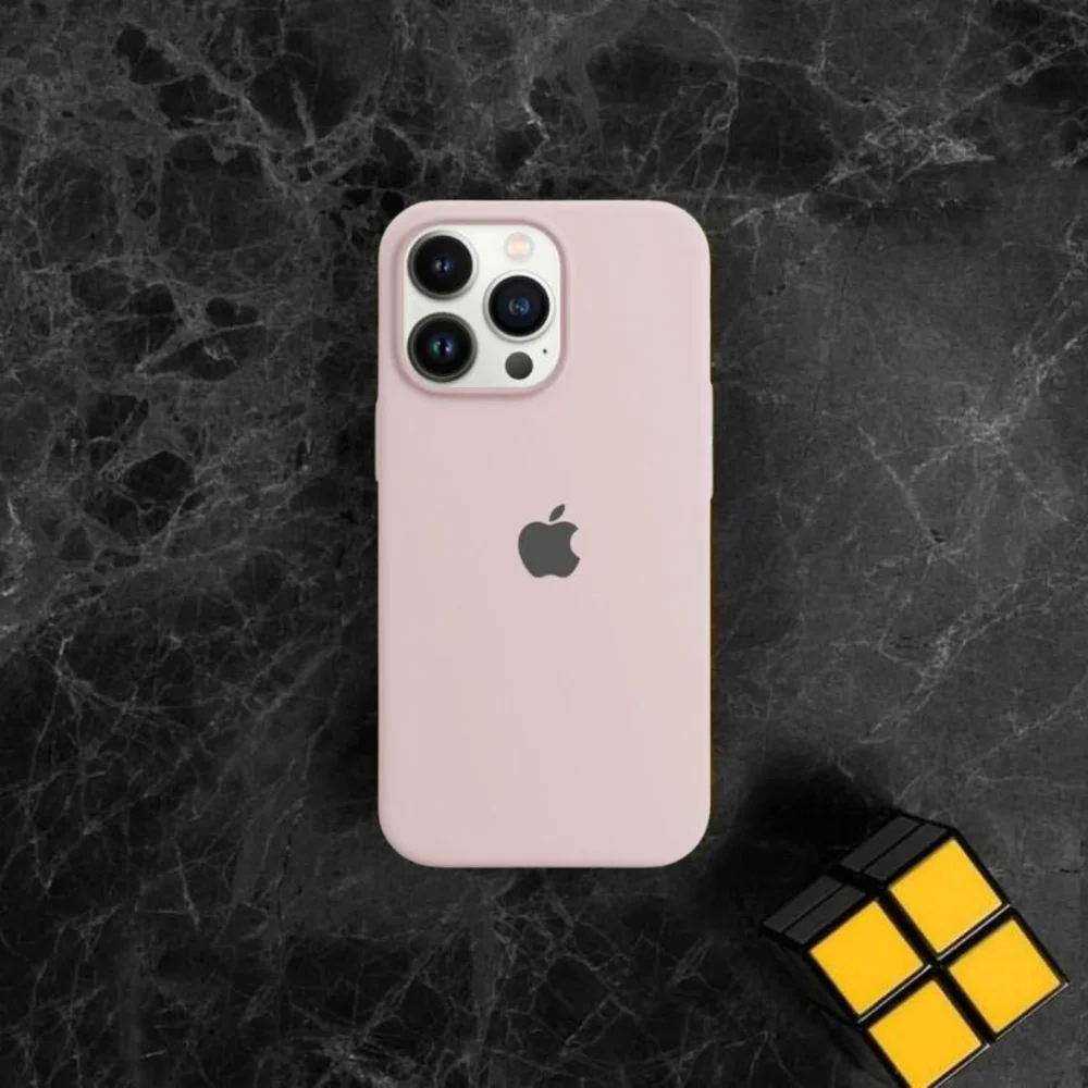 Imagem 5 de 5 do produto Capa Capinha Case Silicone Cover Premium Aveludada Com Logo Compatível Iphone 14 Pro Max Nude