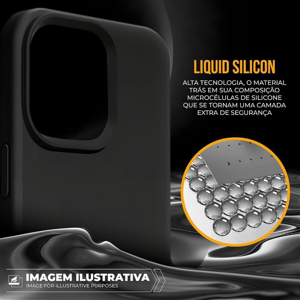 Imagem 5 de 5 do produto Kit Capa Silicon Premium E Película Hydrogel Privacidade Para Iphone 16 - Gshield