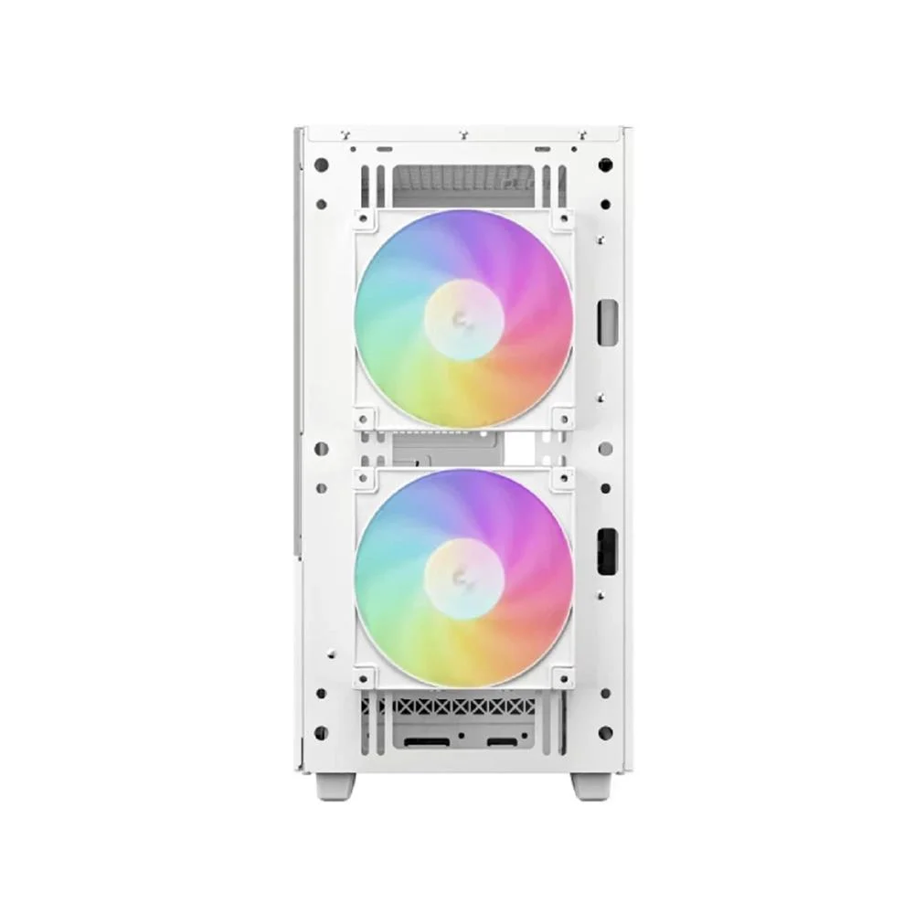 Imagem 5 de 5 do produto Gabinete Gamer Deepcool Ch360 Wh, ARGB, Mini Tower, Vidro Temperado, Sem Fonte, Com 3 Fans, Branco