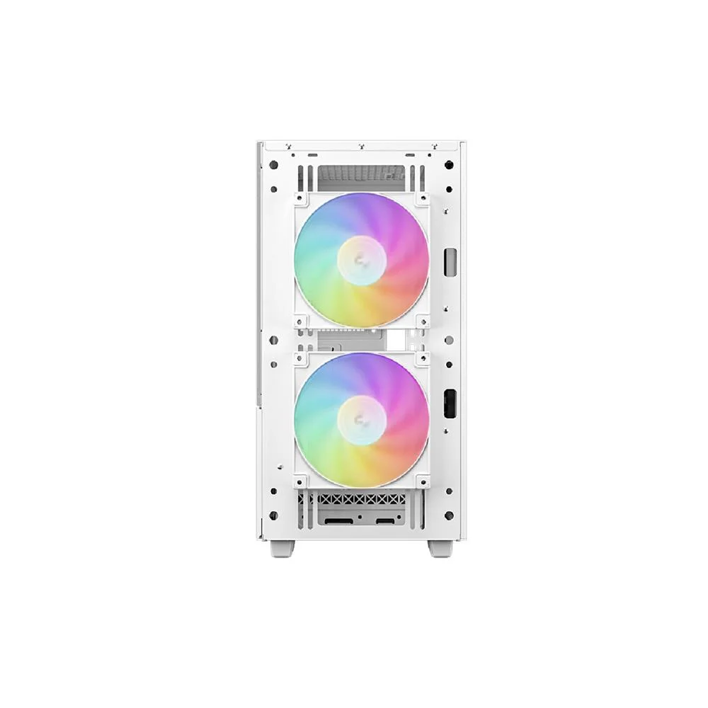 Imagem 2 de 5 do produto Gabinete Gamer Deepcool Ch360 Digital Wh, ARGB, Mini Tower, Display Digital, 3 Fans, Branco