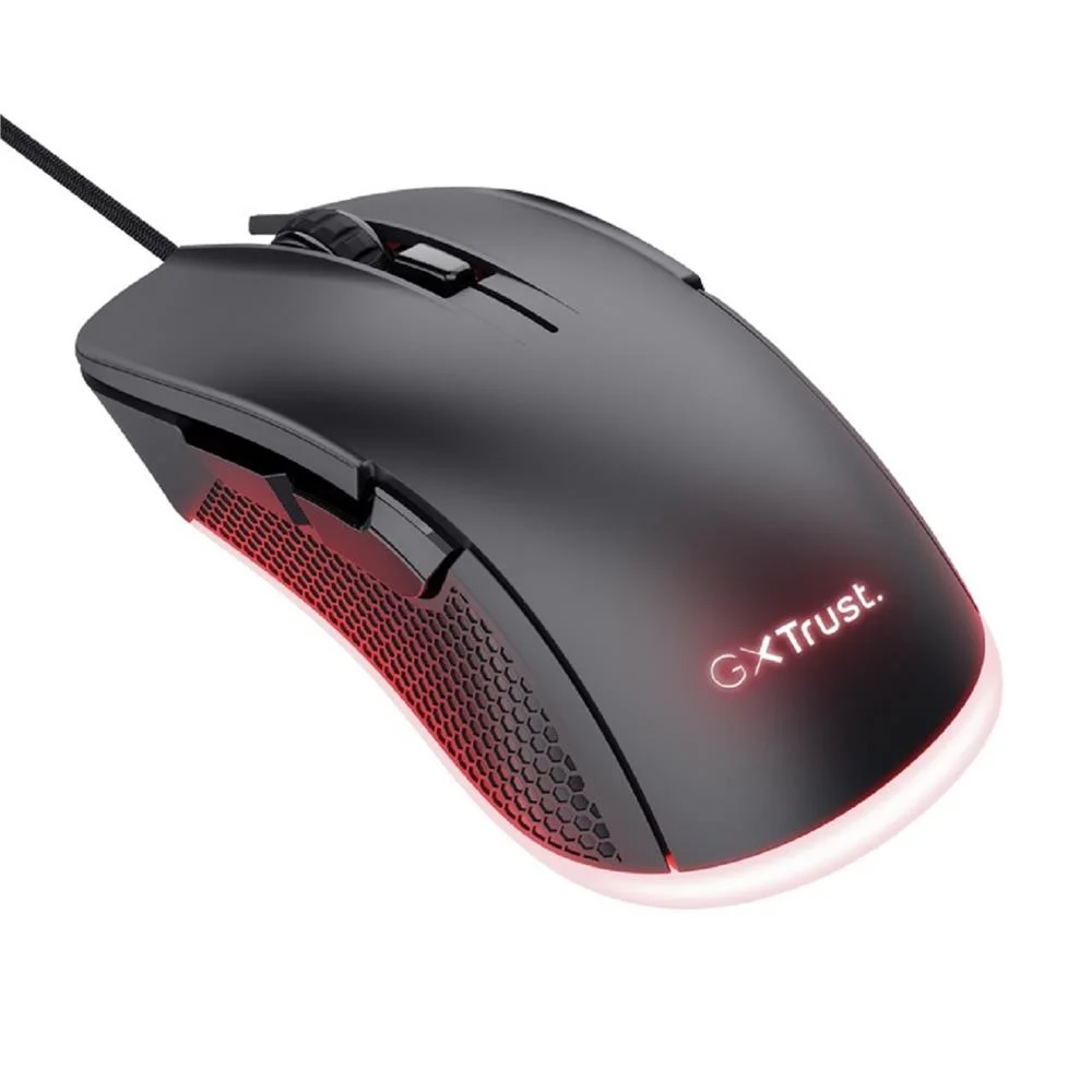 Mouse Gamer Trust Gxt 922 Ybar, RGB, 7200 Dpi, 6 Botões Programáveis, Usb, Preto Mouse Gamer Trust Gxt 922 Ybar, RGB, 7200 Dpi, 6 Botões Programáveis, Usb, Preto