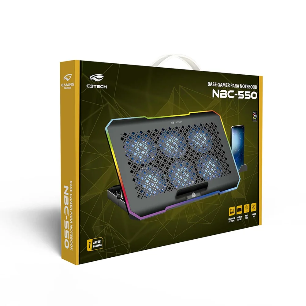 Imagem 5 de 5 do produto Base Para Notebook 17,3" NBC550SI C3Tech