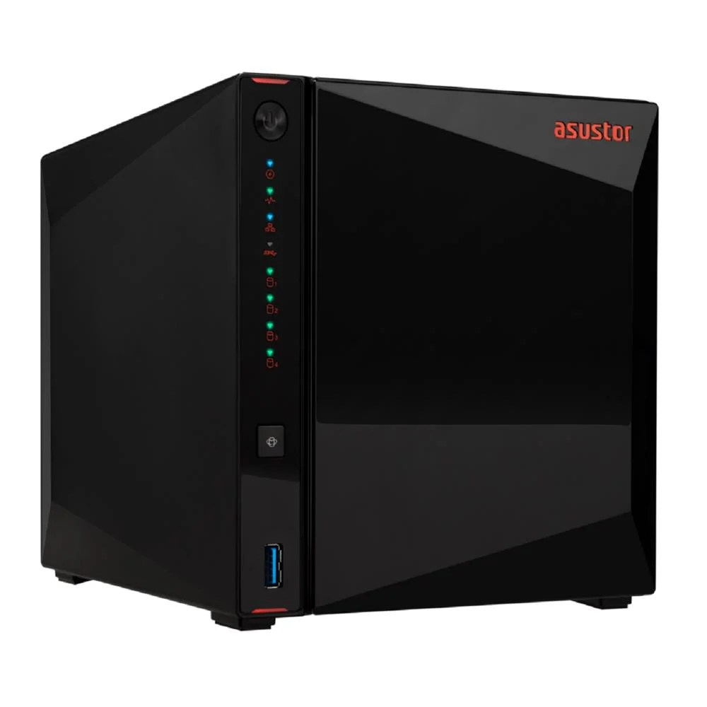 Storage Asustor Flashstor As5404t, 4 Baias, Intel Celeron N5105 Quad-core, 2.0ghz, 4gb Ram Storage Asustor Flashstor As5404t, 4 Baias, Intel Celeron N5105 Quad-core, 2.0ghz, 4gb Ram