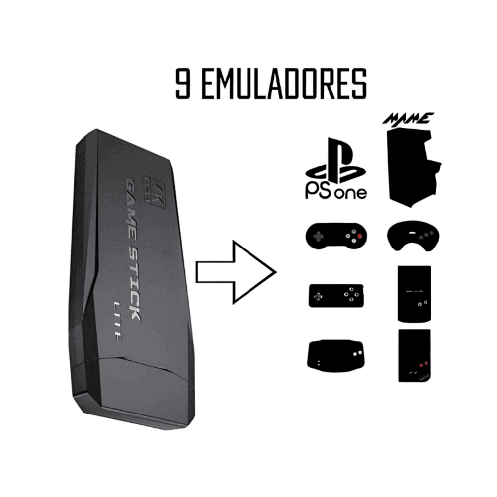 Imagem 3 de 5 do produto Vídeo Game Retrô 4k 32g Com + 2.000 Jogos, Hd Display, Vídeo Game Stick Para Ps1/gba/fc/md, Clássico Retro Video Game Re