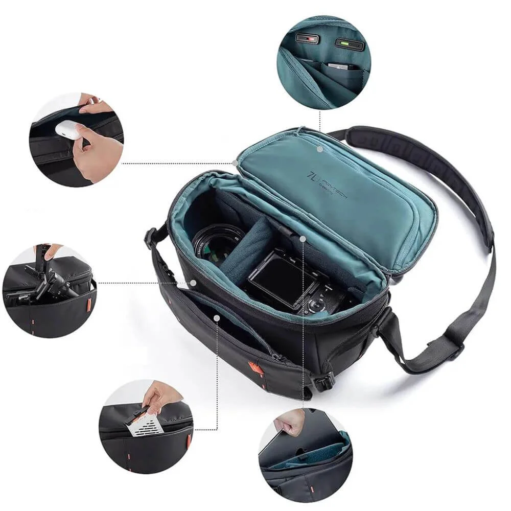 Bolsa De Ombro 7l - Pgytech Onemo Sling Cor Cinza (grey Camo) Bolsa De Ombro 7l - Pgytech Onemo Sling Cor Cinza (grey Camo)
