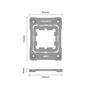 Adaptador Socket Para Processador Amd Ryzen Am5, Contact Frame, Prata, Coolmoon