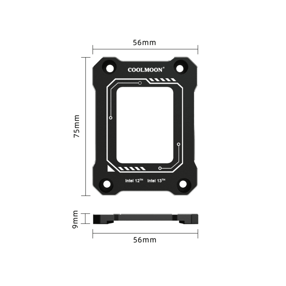 Adaptador Socket Para Processador Intel Lga 1700, Contact Frame, Preto, Coolmoon 5