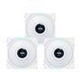 Kit 3x Cooler Fan Gamer Lian Li Uni Fan Tl Lcd, 120mm, Branco, ARGB - 12tllcd3w 3