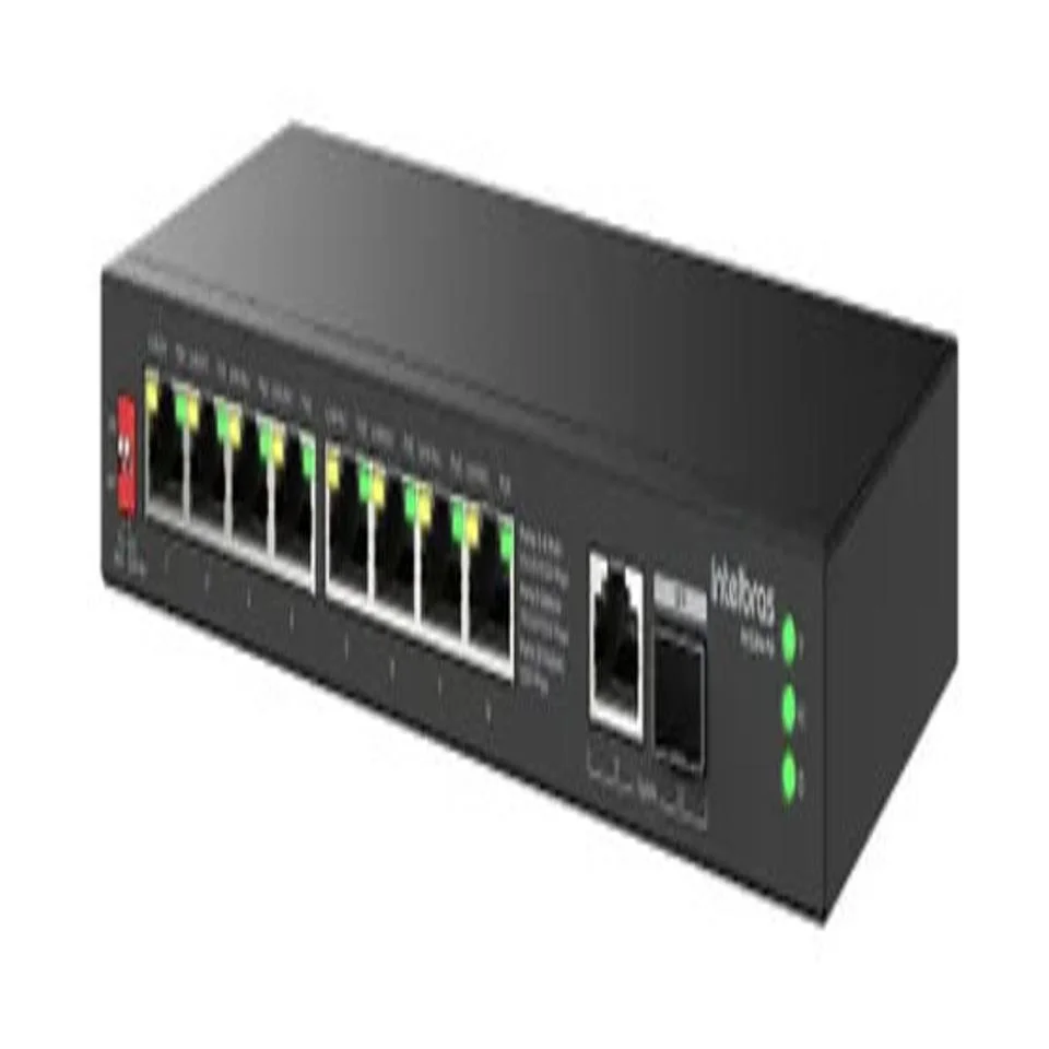 Imagem 4 de 5 do produto Switch Intelbras S1110g-pa, 8p Gigabit Ethernet Poe, 2p Uplink Gigabit - 4760120
