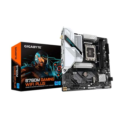 Placa Mãe Gigabyte B760m Gaming Wifi Plus (rev. 1.1), Ddr5, LGA 1700, Micro Atx