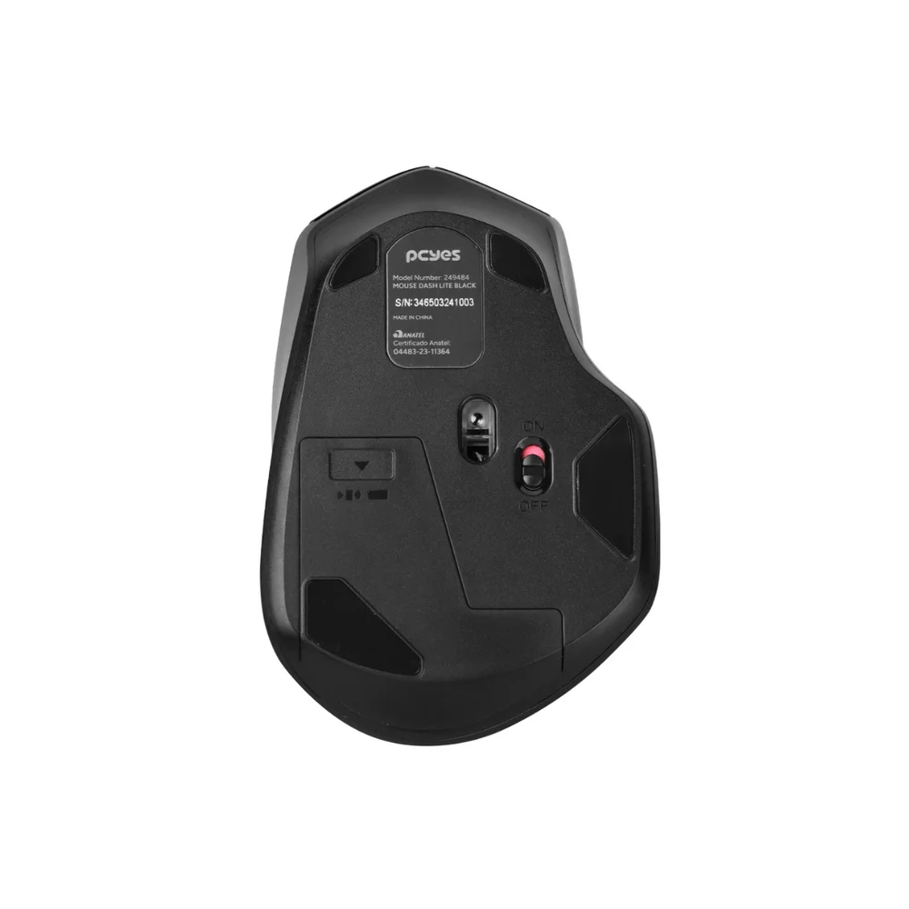 Imagem 4 de 5 do produto Mouse Sem Fio Dash Lite Black 1600dpi Silent Click Pmdv2bk