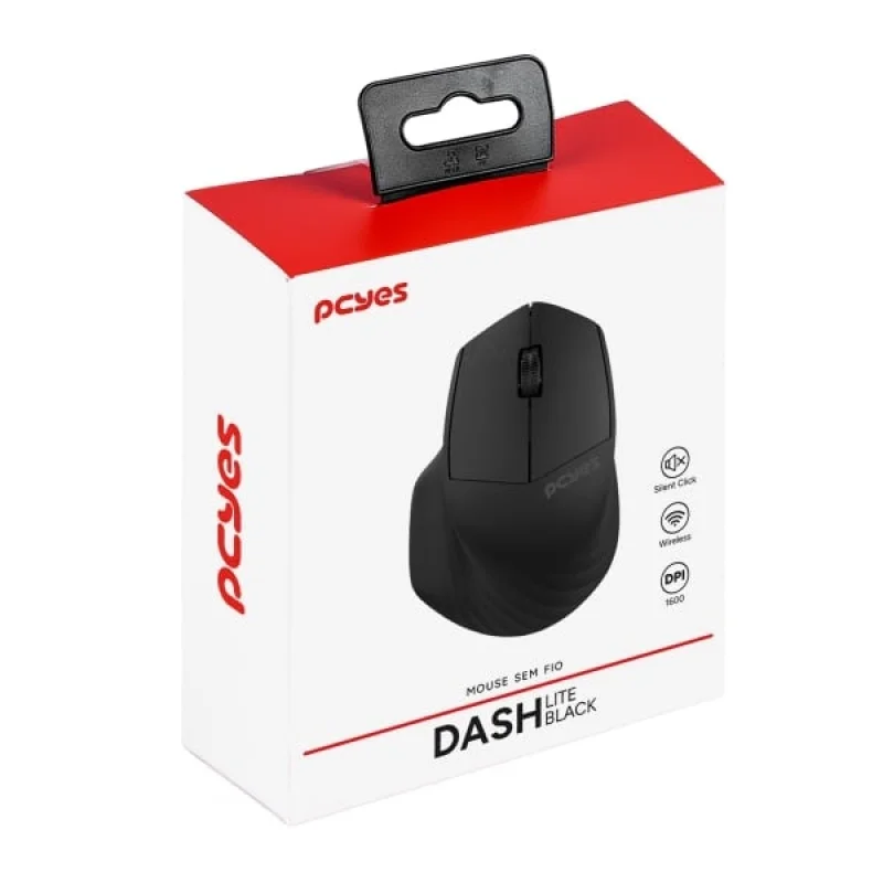 Imagem 5 de 5 do produto Mouse Sem Fio Dash Lite Black 1600dpi Silent Click Pmdv2bk