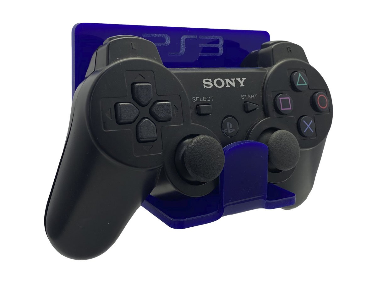 Suporte Parede Controle Playstation 3 - Ps3 Controle - Material Acrílico Azul
