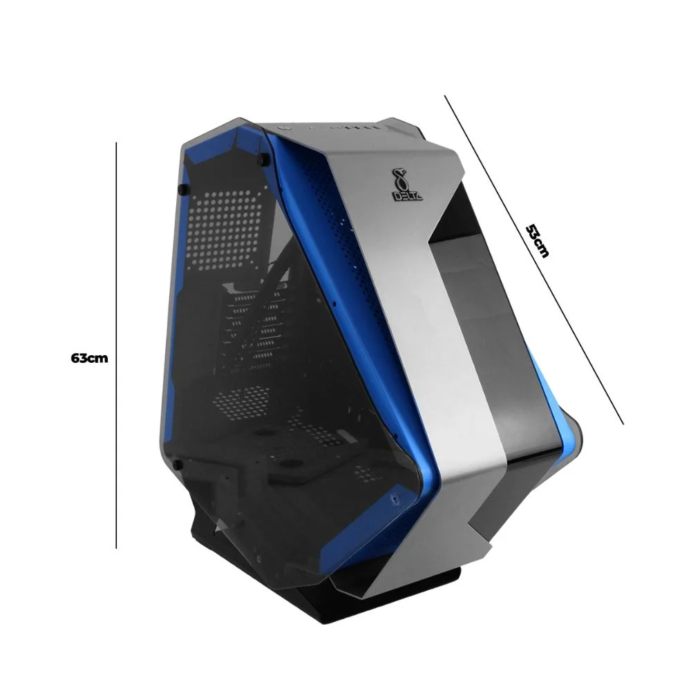 Imagem 4 de 5 do produto Gabinete Gamer  Delta Atx / M-atx / Mini-itx Vidro Temperado, Suporte Gpu 43cm E Water Cooler 360mm