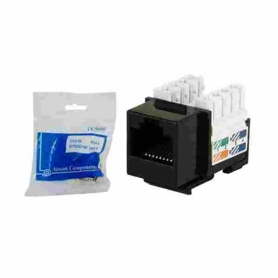 Keystone Jack Cat5e Rj45 Preto Seccon